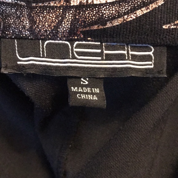 NWOT! LINEAR ZIP FRONT PEPLUM STYLE CORDUROY ANIMAL METALLIC PRINT JACKET SMALL - Picture 4 of 6